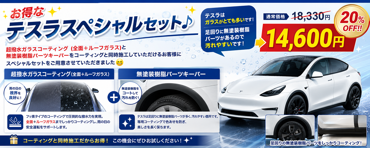 テスラスペシャルセットをご用意！