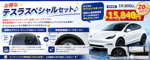 テスラスペシャルセットをご用意！